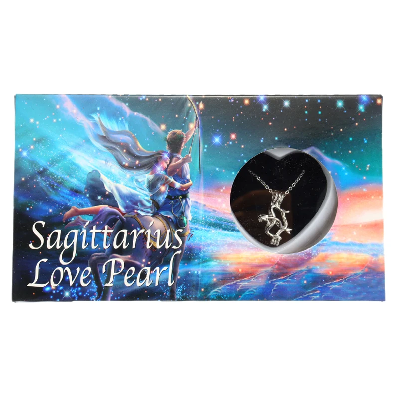 Шкатулка из натурального пресноводного жемчуга с 12 созвездиями ожерелье