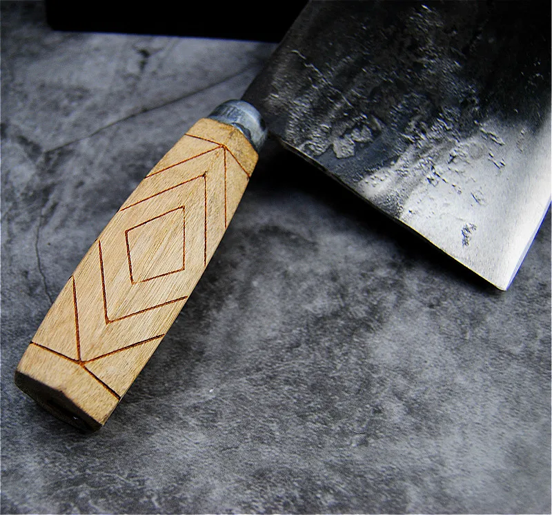 Кухонный нож большие круглые угловые лезвия 8 2 дюйма полностью кованый вручную