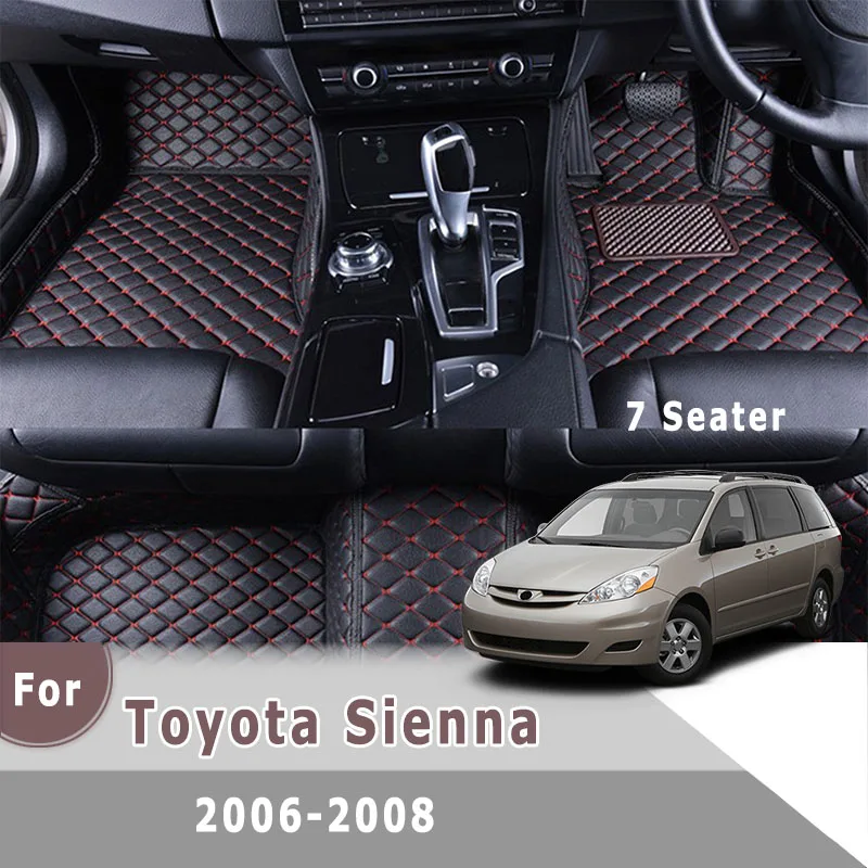 Ковры RHD для Toyota Sienna 2006 2007 2008 (7 сидений) автомобильные коврики автозапчасти чехлы
