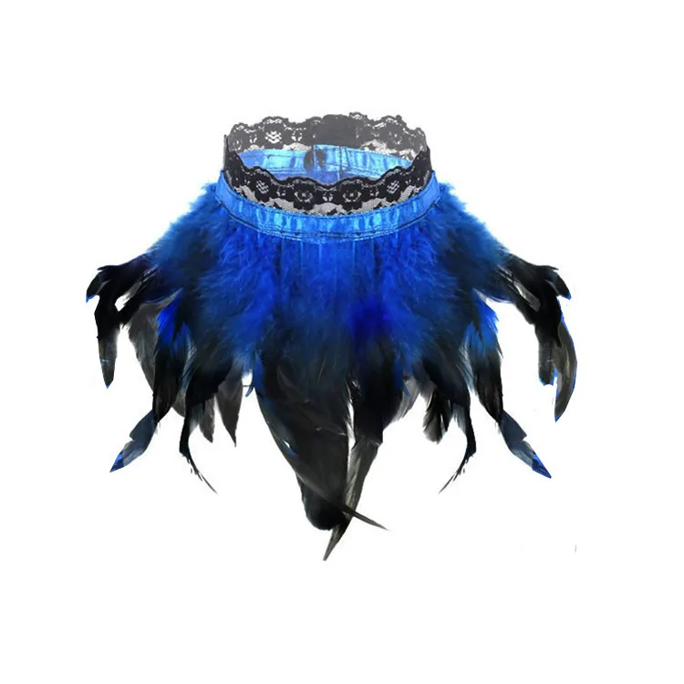 Новинка 2020 аксессуары для косплея привлекательный воротник с перьями кружевной