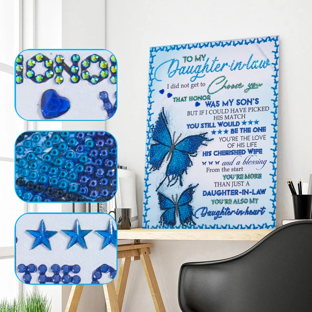 

Special Shaped Diamond Painting Letter and Sunflower 5D DIY Rhinestone Embroidery Kit Mosaic Decorative Painting Home Decoration