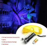 automotive air conditionin conditioning a c system dye uv test glasses led set leak flashlight protective kit 21 t d0v2