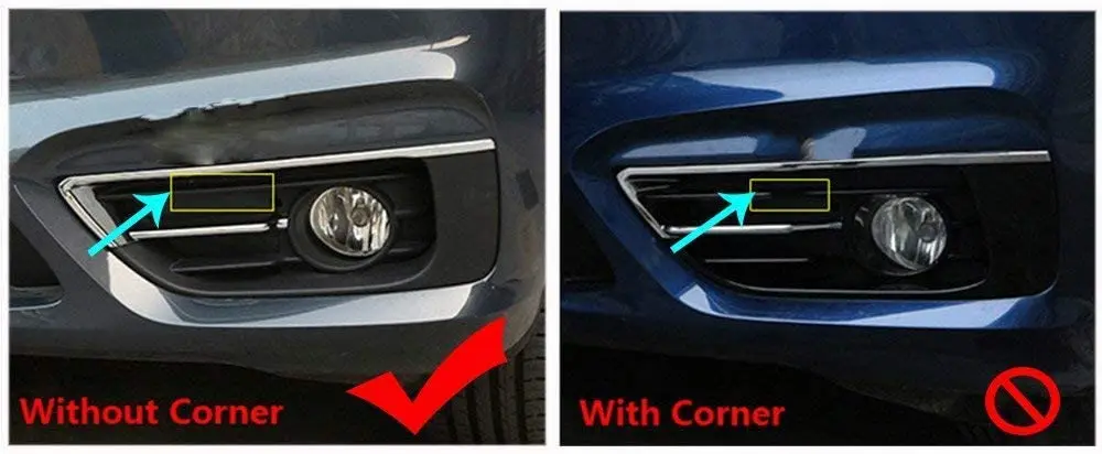 ABS пластик передний противотуманный светильник Накладка для BMW 2 серии F45 F46 Gran Active