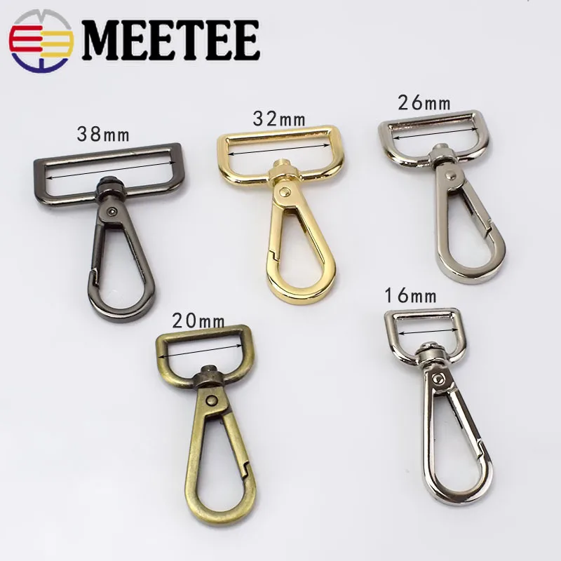 20 штук 16 50 мм металлический мешок пряжки ошейник Поворотный Trigger зажимы застежка