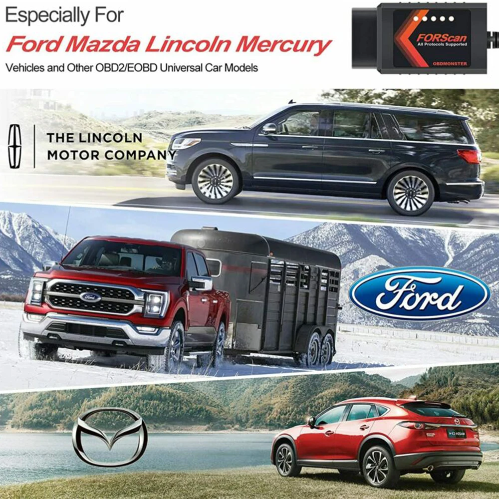Новый ELM327 V1.5 USB HS CAN/ MS CAN для FORScan Pro автомобильные сканеры Ford скрытые функции
