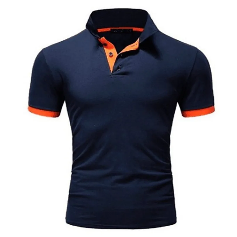 

2021 Polo shirt men's summer stretch men's shorts sleeves Polo formal wear high-end men's T-shirt brand Polo shirt