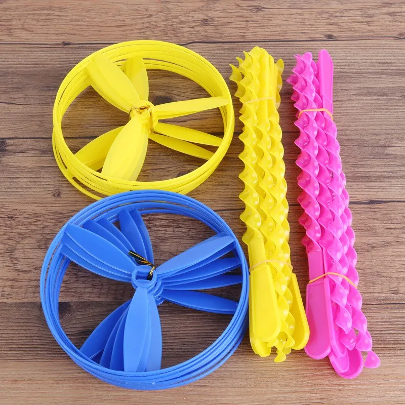 1 шт./сек. Детские игрушки летающая тарелка диск тяга струна красочная вспышка