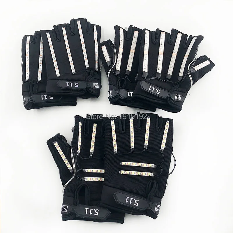 Светодиодные перчатки для вечерние 6 цветов|Сверкающие товары вечеринки| |