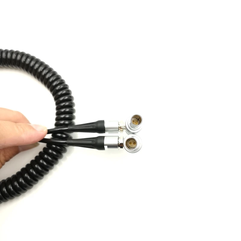 Прямоугольный 2 контактный адаптер питания спиральный кабель для камеры Teradek Bond /