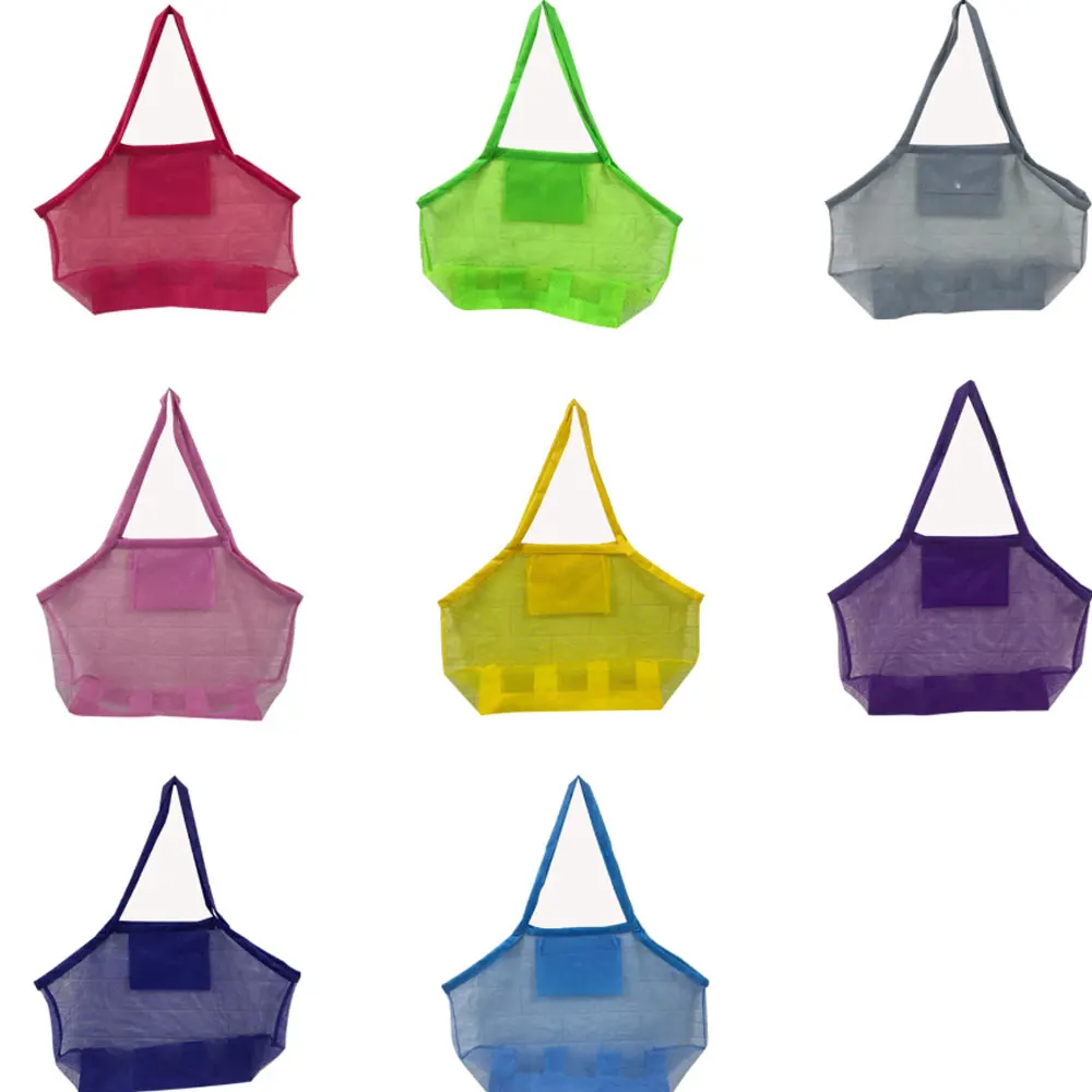 

2021 Beach Bag Children's Toys Quick Storage Bag Outdoor Kid Sanding Tool Shell Debris Storage Net Mesh Bag