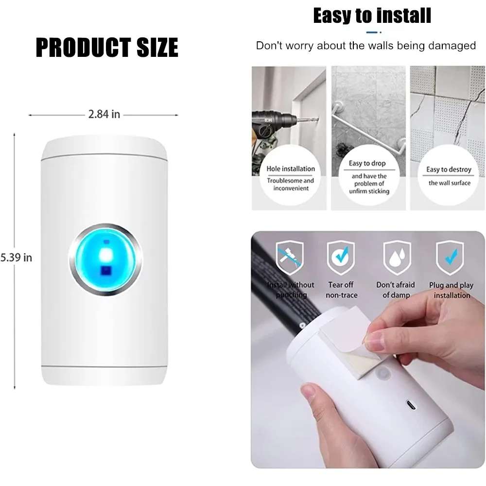 wall mount intelligent antibacteria uv disinfection automatic electric toothpaste dispenser squeezer bathroom accessories set free global shipping