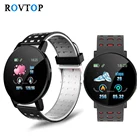 119Plus Смарт-часы D18 артериальное давление пульсометр водонепроницаемый 116Plus спортивный браслет часы-трекер для Android IOS