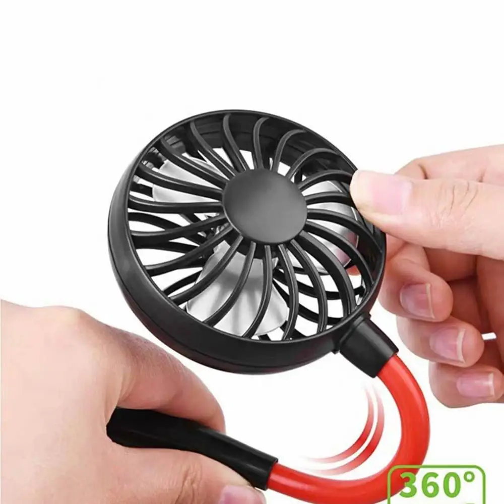 

New Portable Foldable Mini Neck Fan Handheld Neck Fan Home Office Desk Sports Outdoor Travel USB Rechargeable Fan Air Cooler