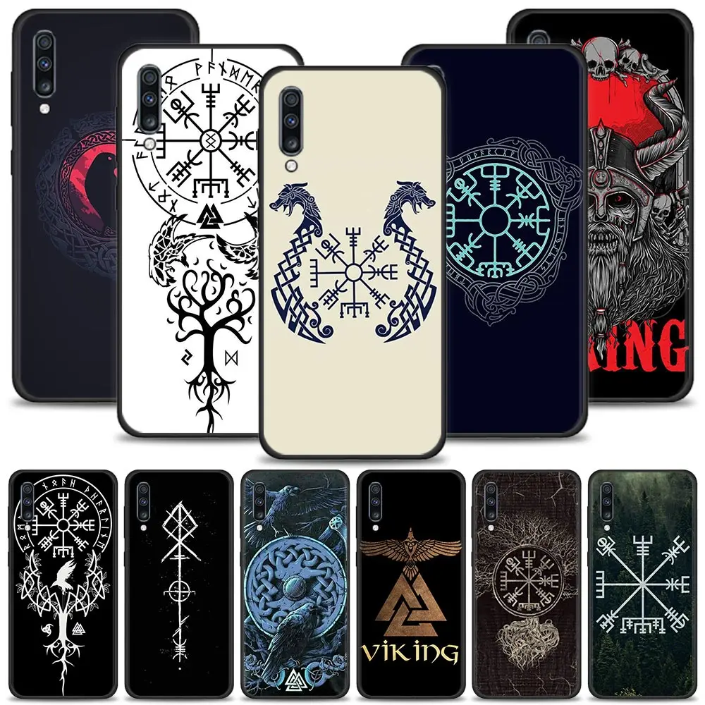 

Силиконовый чехол с логотипом Viking Vegvisir для Samsung Galaxy A50 A70 A10 A20e A30 A40 A20s A10s A10e A80 A90 A60 A30s, чехол для телефона