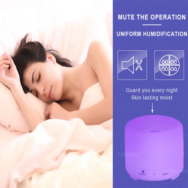 

200ML USB Ultrasonic Humidifier Aromatherapy Essentia Oil Diffuser Cool Mist With Color LED Lights