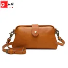 Новинка 2021, дизайнерская Маленькая женская докторская сумка, винтажная дамская сумка через плечо из натуральной кожи, Женский мини-клатч через плечо в стиле ретро