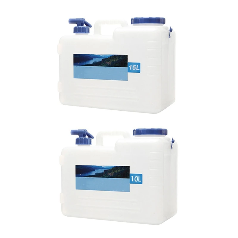 

Наружная туристическая Автомобильная водная ведра для кемпинга, водонапорная канистра с водопроводом и герметичной крышкой 15л