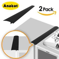 anaeat 2pcssilicone stove gap cover flexible silicone gap sealing cover