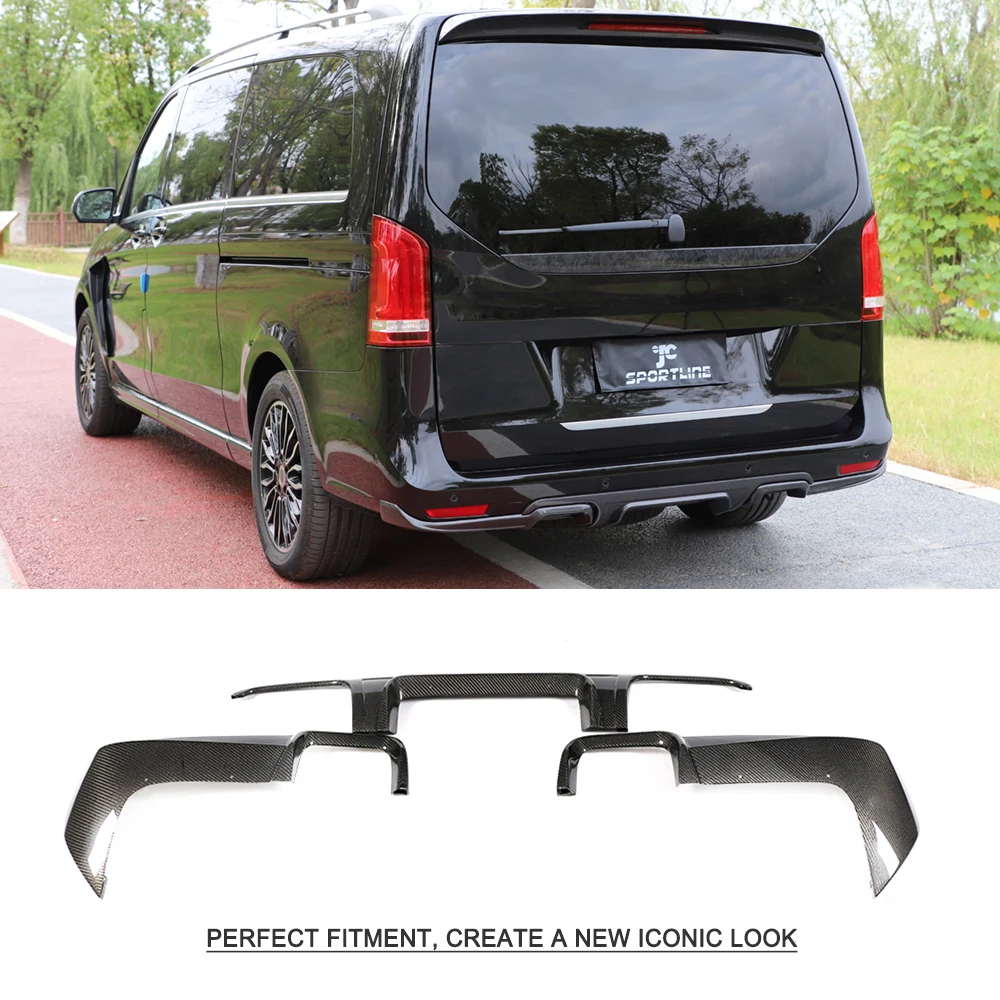 Для Mercedes-Benz V Class W447 V250 Vito диффузор заднего бампера спойлер сплиттеры углеродного волокна бампер Защита крышка сплиттеры