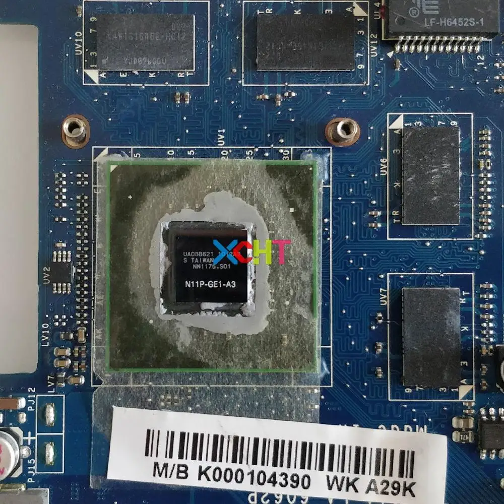 Материнская плата для ноутбука Toshiba Satellite A660 A665 K000104390 NWQAA LA-6062P Rev 2 0 GT330M системная