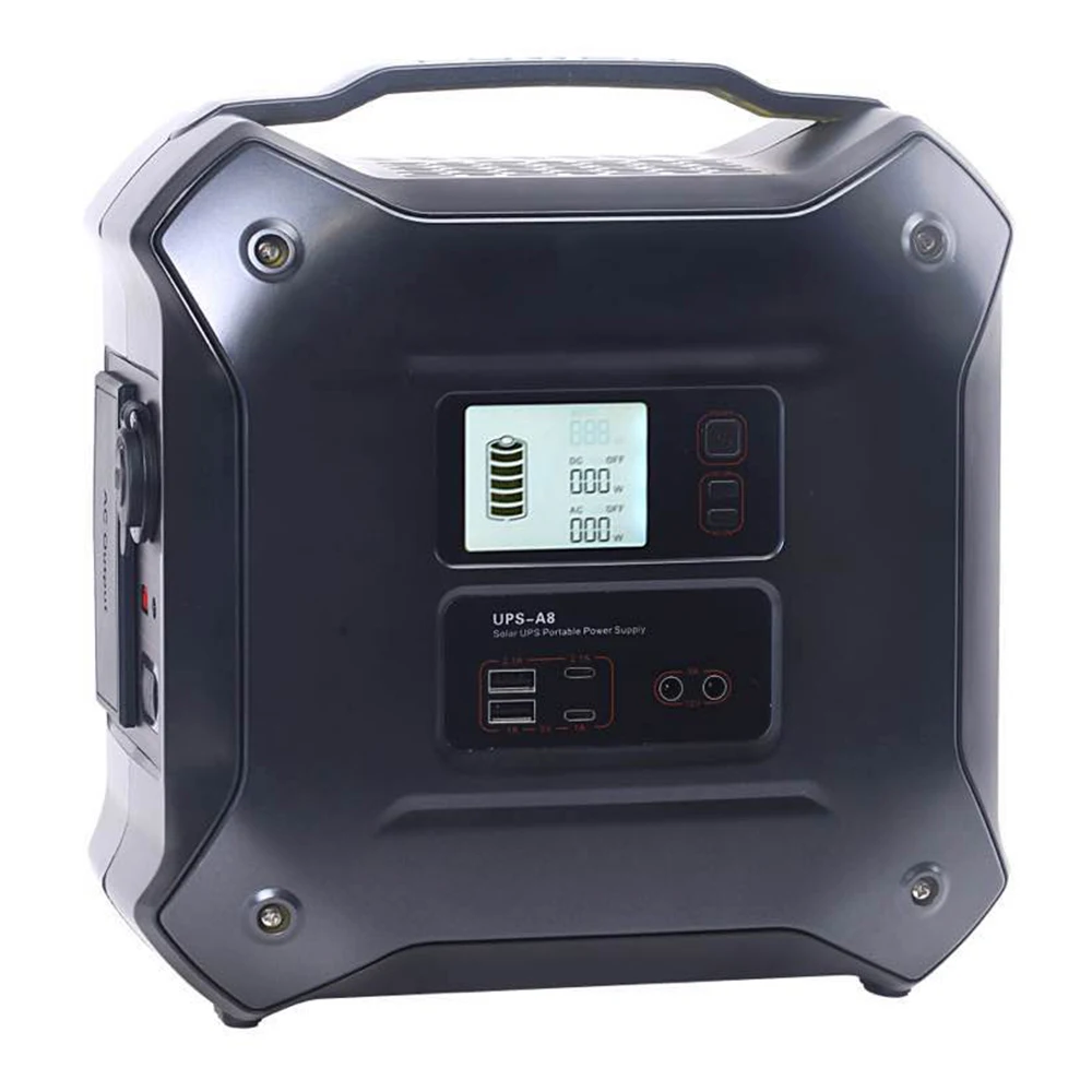 Портативный автомобильный пусковой механизм DC12V 500W 130500mAh Солнечная зарядка через