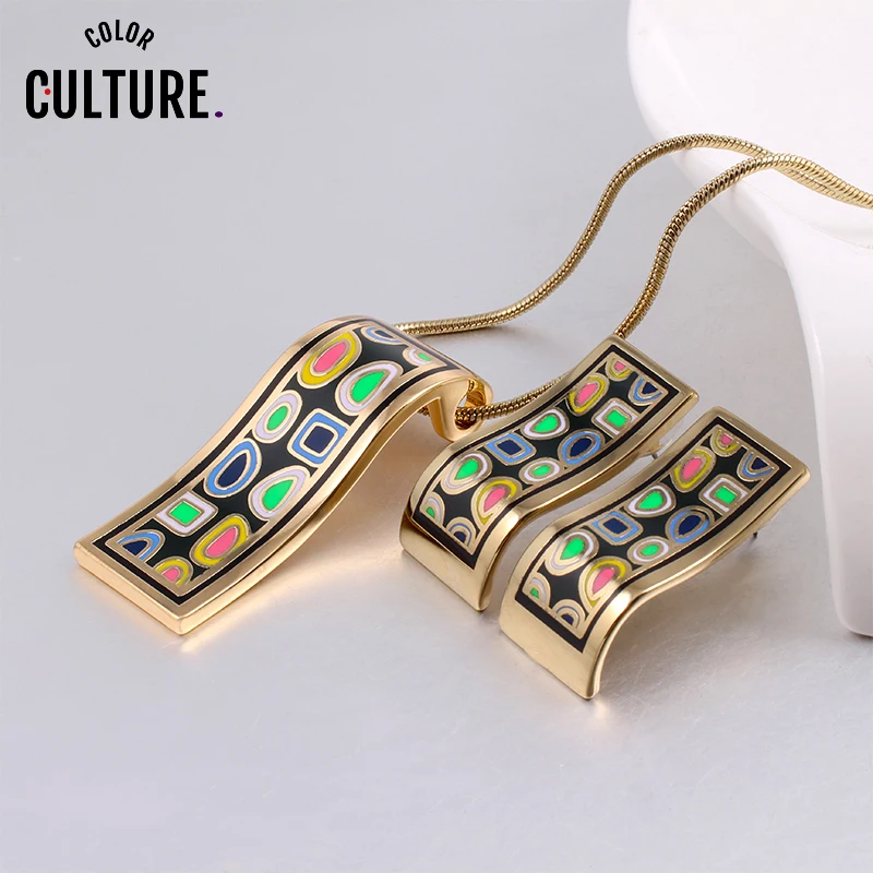 Новые наборы золотых украшений Женский винтажный подарок на день рождения