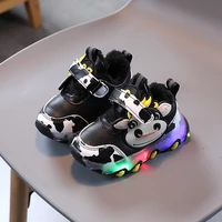 newest boys girls animals led growing shoes light casual breathable non slip tennis sneakers sport children shoes