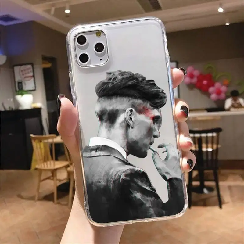 

Peaky Blinders Thomas Phone Case Transparent soft For iphone 5 5s 5c se 6 6s 7 8 11 12 plus mini x xs xr pro max