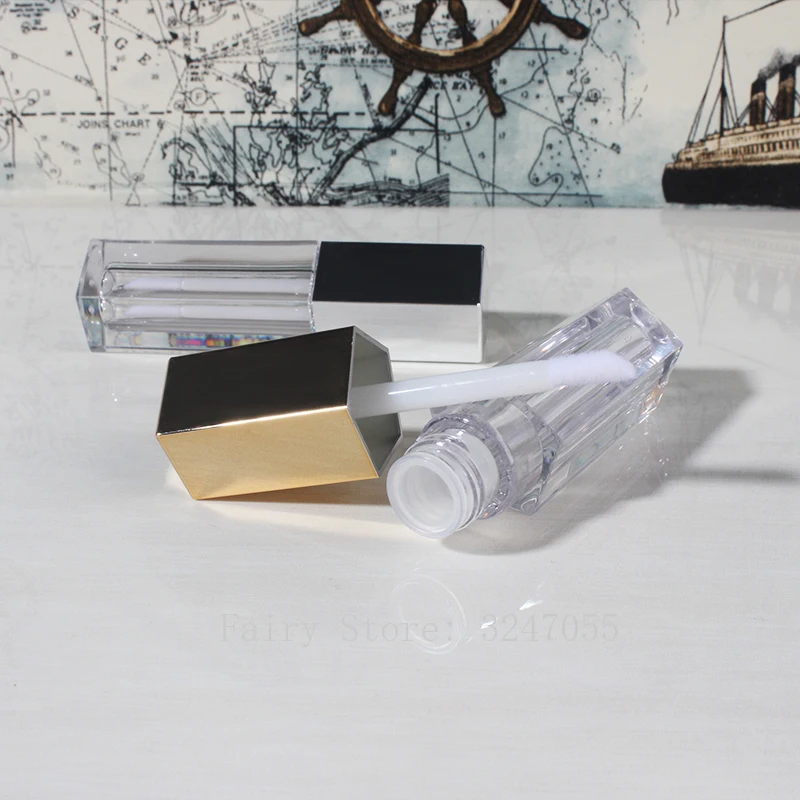 5 мл пустой косметический тюбик для губной помады Золотой/Серебряный/розовое