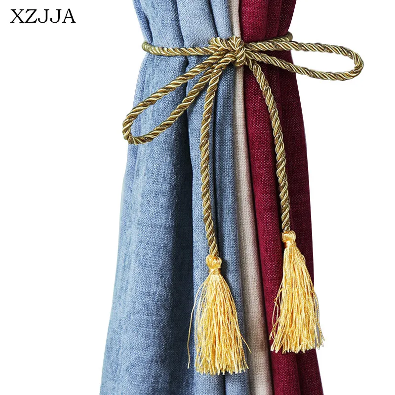 XZJJA 2-10 шт. кисточки для штор с бахромой, аксессуары для занавесок, занавески, украшения для дома, занавески, пряжки для шнура