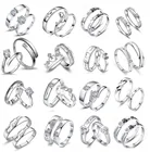 Кольца мужские и женские из серебра 925 пробы, регулируемые