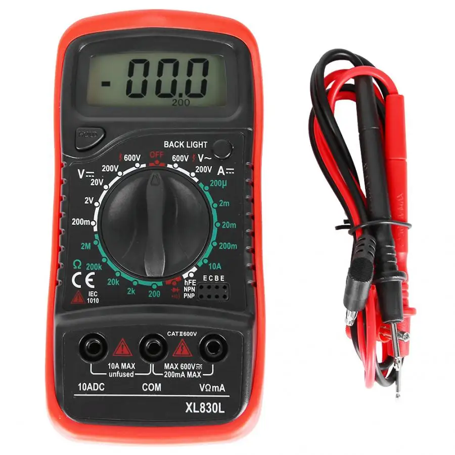 XL830L Handheld Digital Voltmeter With LCD Display Multimeter Voltage Ammeter Ohmmeter Current Tester | Инструменты