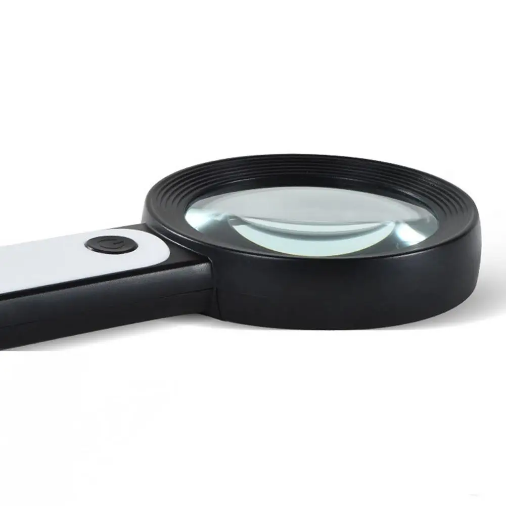 

New Magnifying Glass 30X Handheld Magnifier With 18 LED Double-layer And High-quality Optical Glass Suitable For Elderly Reading