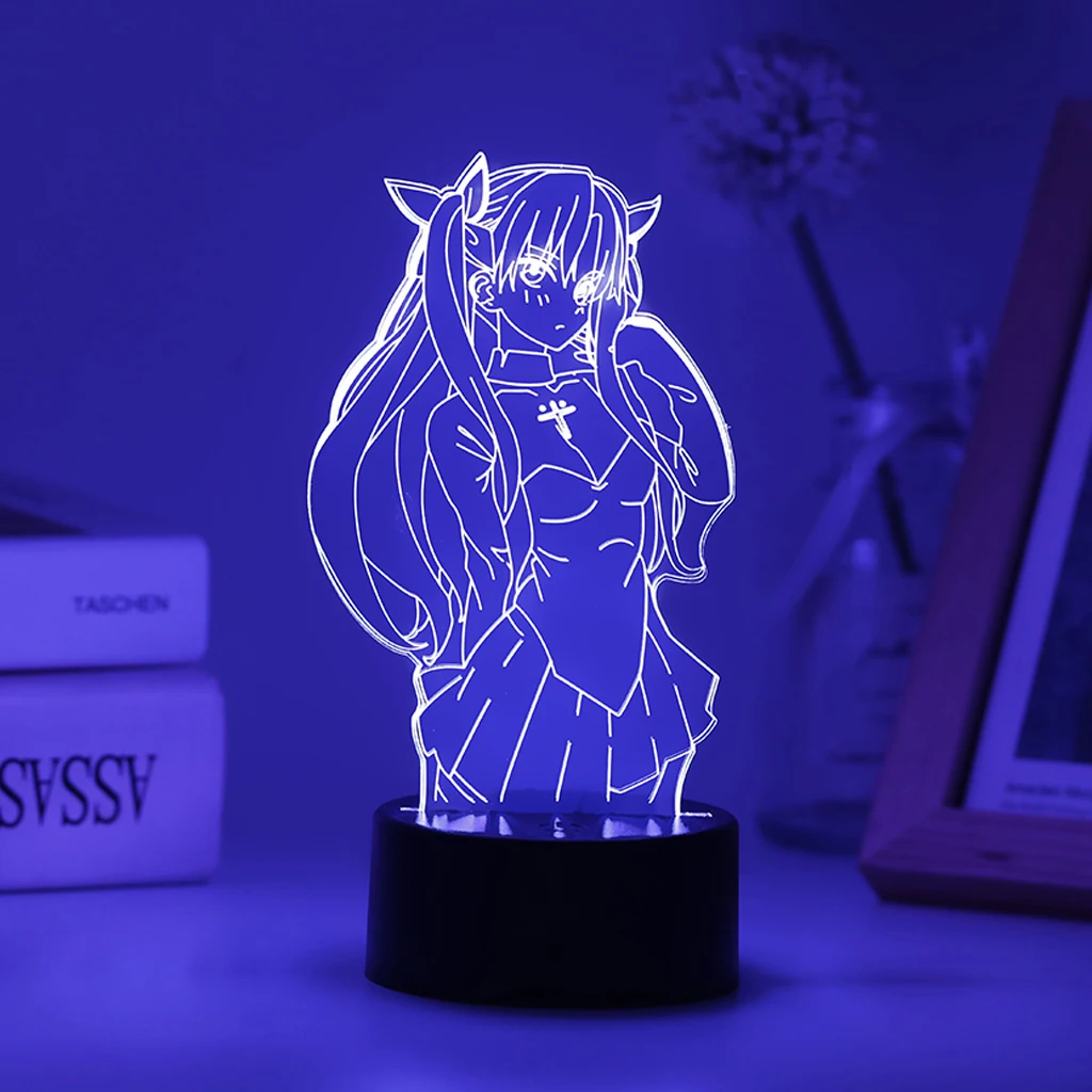 

Anime Zero Two Led Lamp Banana Fish Night Light Kids Bunny Girl For Room Festival Illusion Decor Birthday Gift My Hero Academia