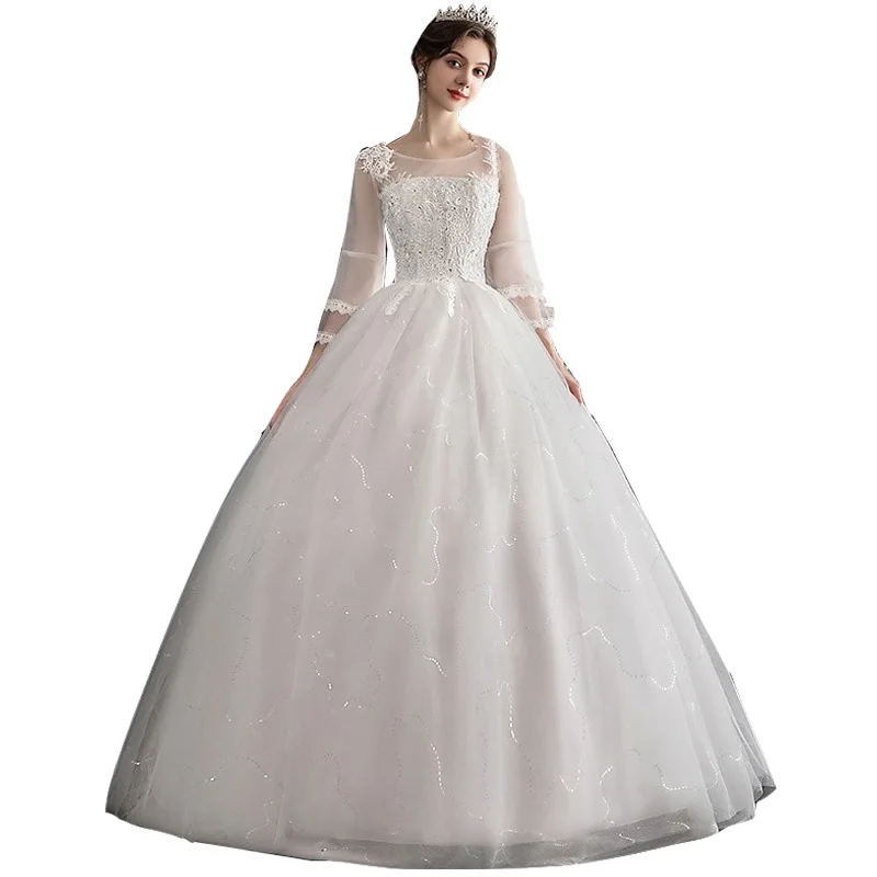 Vestido коктейльное платье 2020 новые слова в плечах рукав Корейская Невеста брак