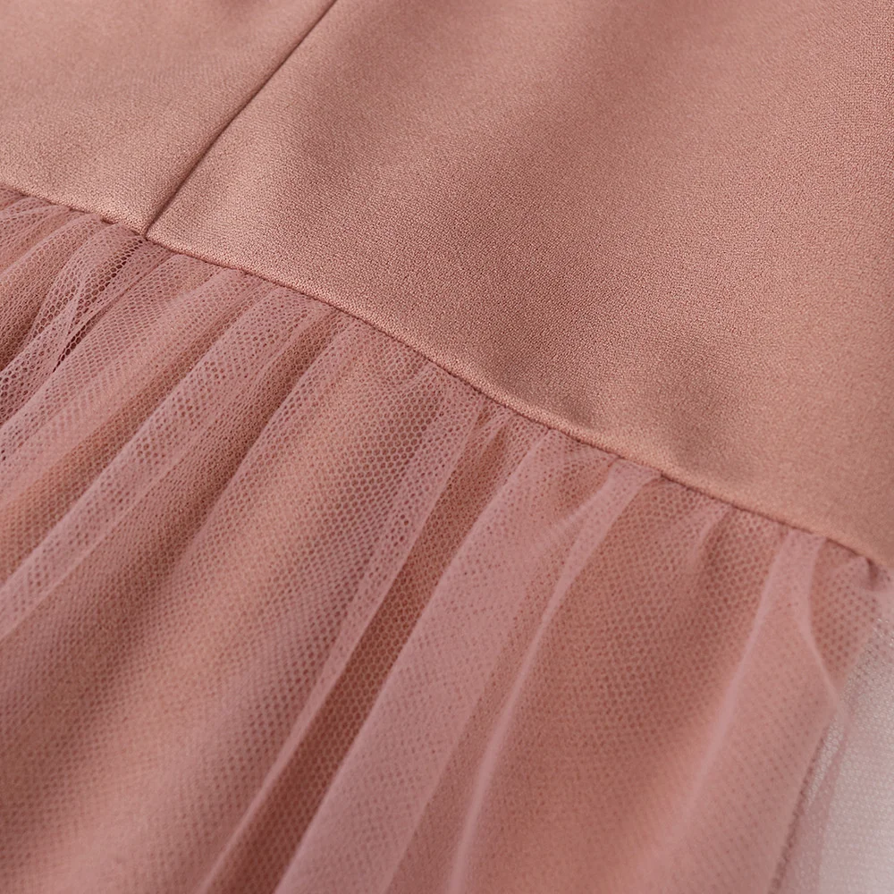 

Sexy V-neck Pink Jumpsuit Women Summer See-through Mesh Patchwork One Piece Outfit Elegant Ladies Office Overalls Wide Leg Pants