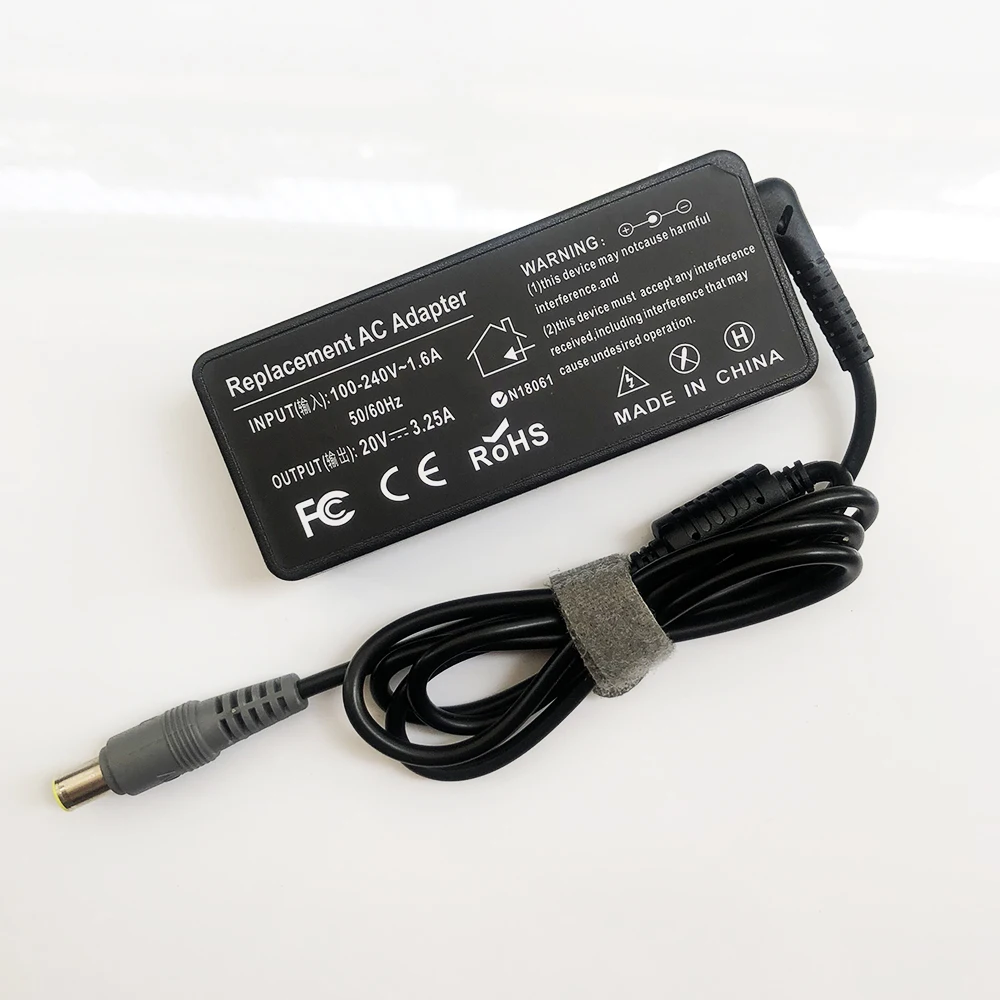 Новое оригинальное зарядное устройство для адаптера переменного тока 20 в 65 Вт IBM