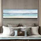 Постеры с абстрактным природным морским пляжным пейзажем, Картина на холсте ручной работы, Настенная картина для гостиной, декор для салона