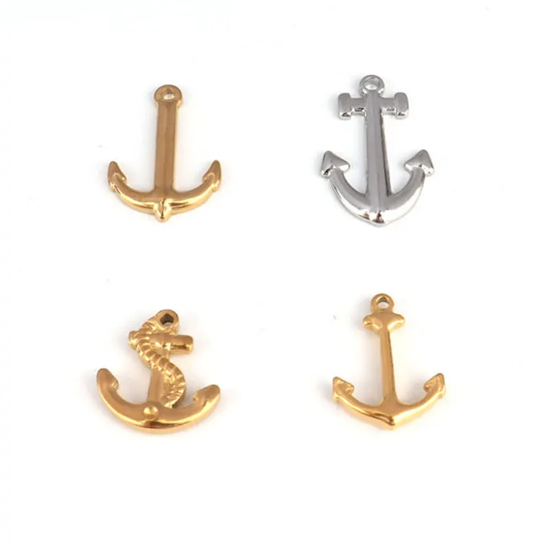 Винтажные подвески в виде якоря из нержавеющей стали 5 шт./лот 20 мм шармы-Подвески