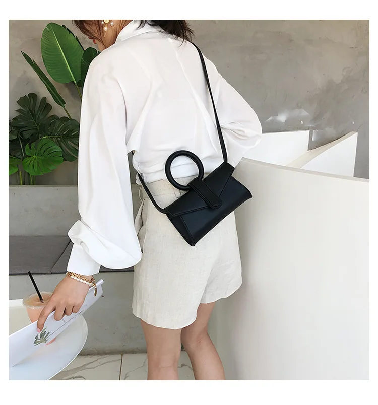 Fluorescent Color Envelope Bag For Ladies Retro High Quality Pu Leather Handbags Female Wome Elegant Korean Style Crossbody Bags