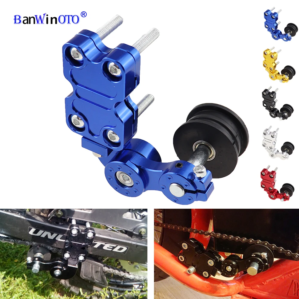 Universal Aluminum Alloy Brand New Adjuster Chain Tensioner Roller For Motorcycle /Chopper ATV Black/Red/Silver/Blue/Gold
