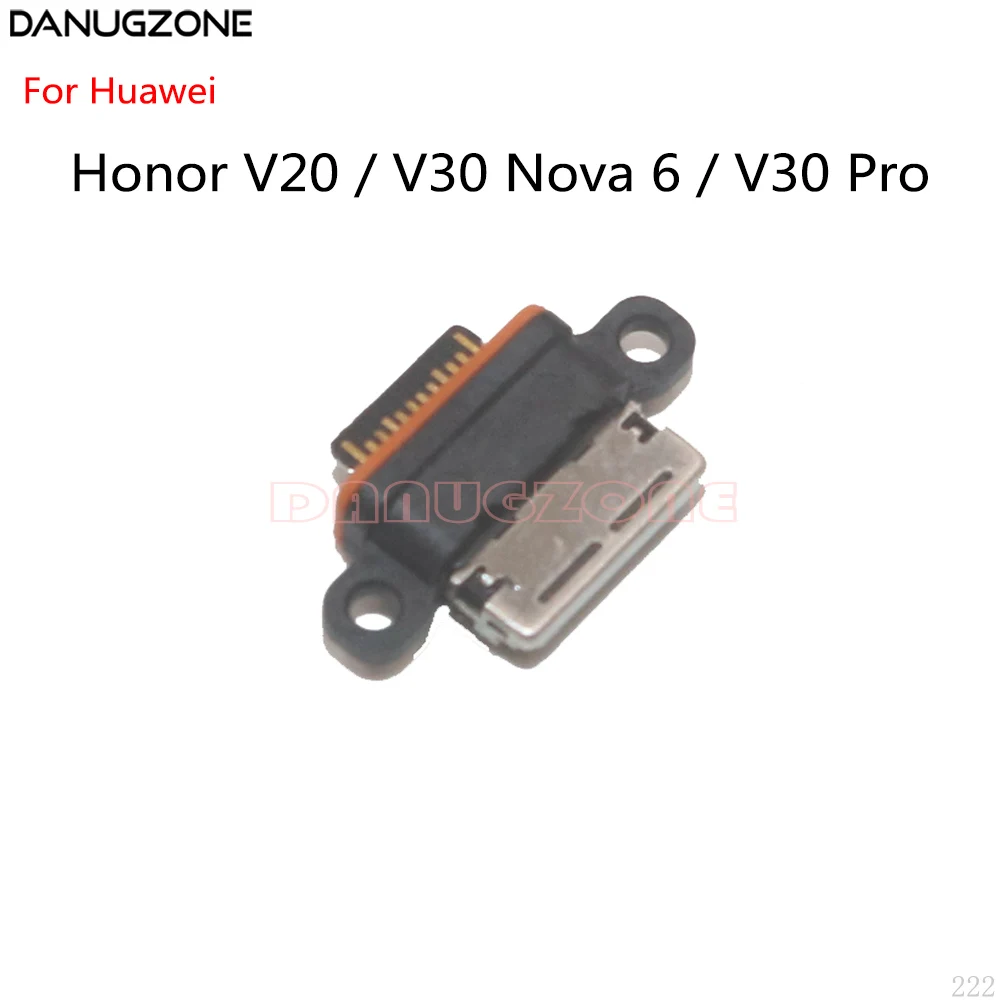 

100 шт./лот для Huawei Honor V20 V30 Nova 6 / V30 Pro USB зарядная док-станция разъем для зарядки