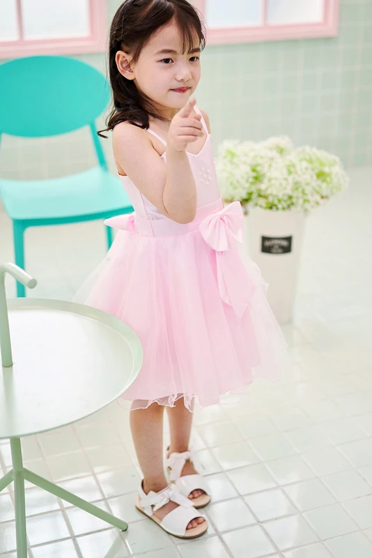 Модное Вечернее платье для девочек розовое свадебное на день рождения летняя