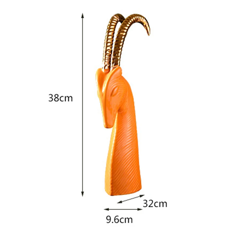 Простой современный керамический антилоп набор фэн шуй украшение для дома