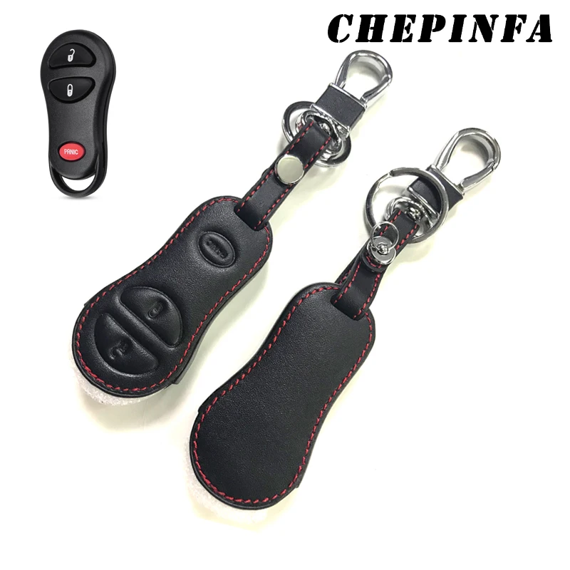 Кожаный чехол для ключей CHEPINFA Chrysler Voyager PT Cruiser Dodge Ram Dakota Durango Jeep Cherokee | Автомобили и