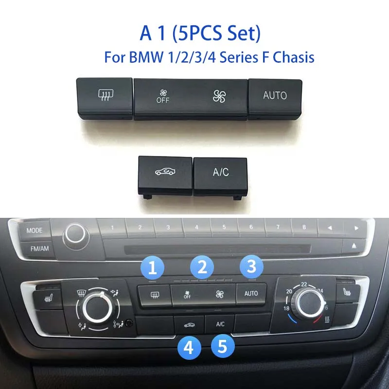 Новая консоль кнопка CD кондиционер переменного тока Ремонтный комплект для BMW 1 2 3