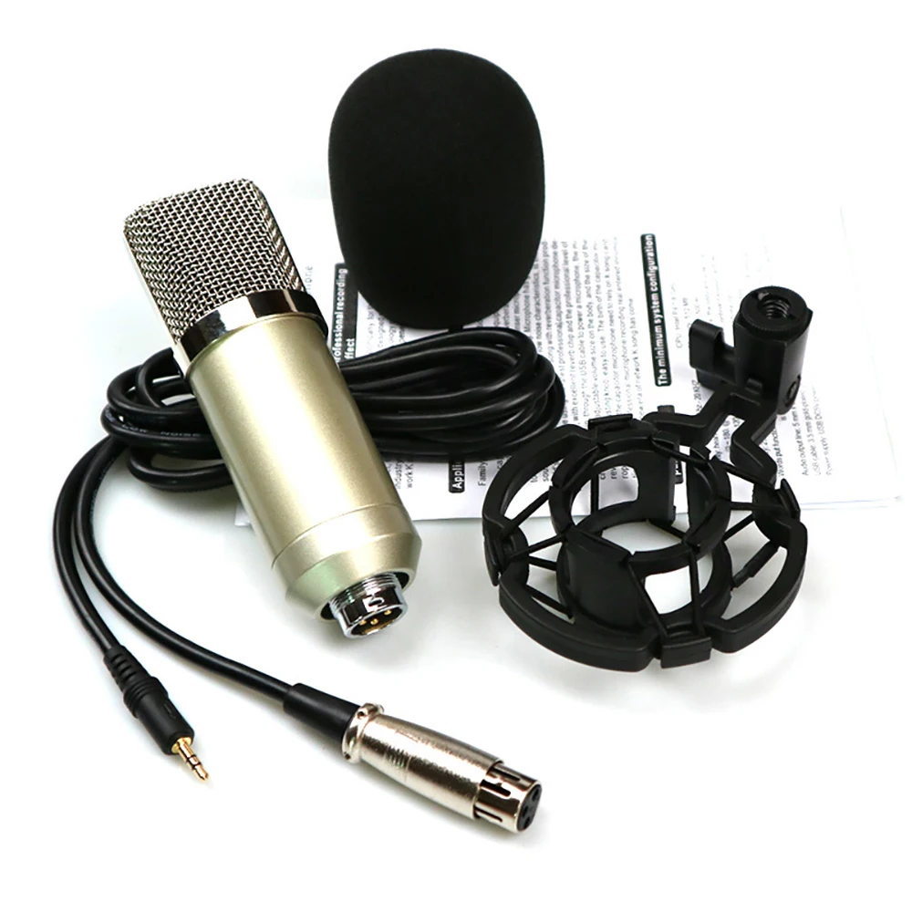 Женский белый комплект микрофона конденсаторный микрофон с регулируемой