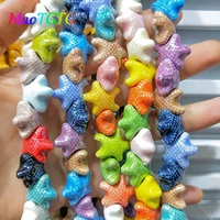 20pcslot multicolor starfish ceramic beads for jewelry making bracelet 18x10mm handmade porcelain ceramic beads wholesale
