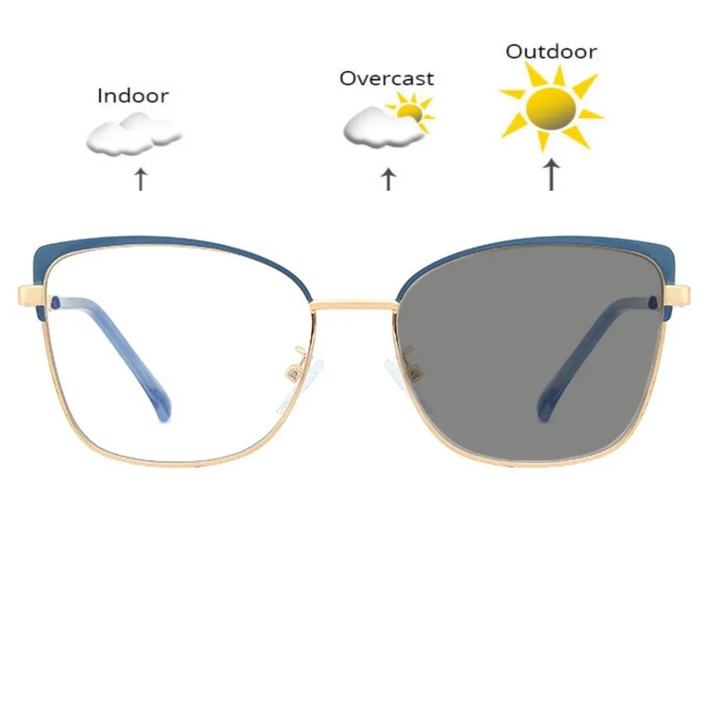 Фотохромные готовые очки для близорукости фоточувствительные антибликовые