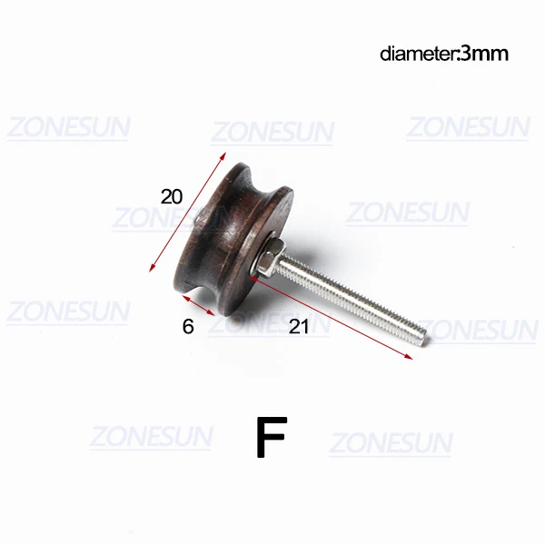 Size F ZONESUN PJ-MT1 инструмент для полировки кожи Полировочная машина для полировки кожи черное дерево полировка кромок с кожаным наконечником полировщик боковой границы - Цвет: Size F